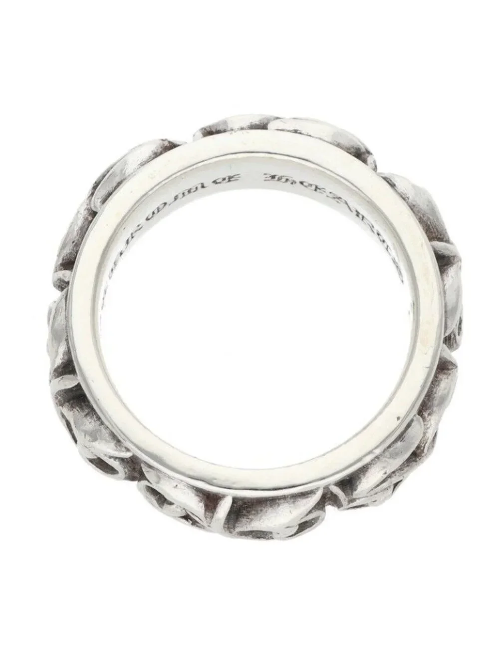 Chrome Hearts Etrnity Vine Band Eternity Silver Ring